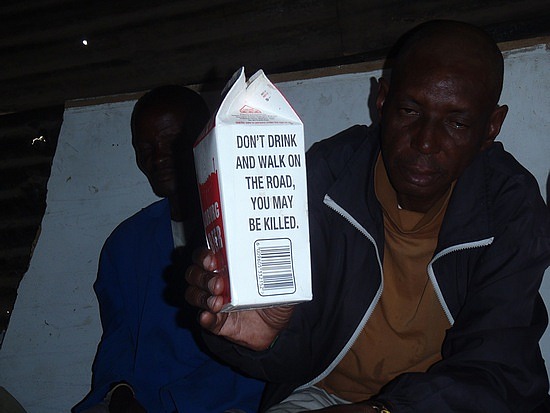 Nice warning on the beer carton!