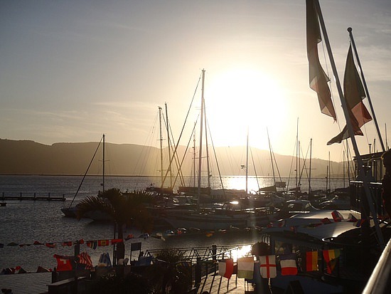 Dinner in Knysna Harbor