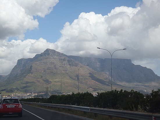 Table mountain from the car