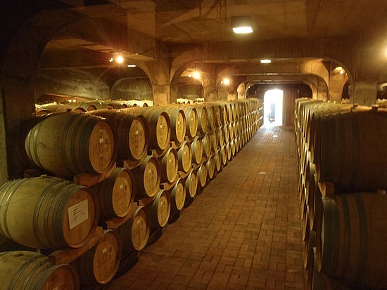 The barrel room
