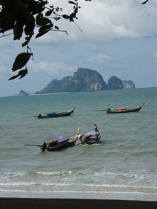 A view from the beach at Ao Nang