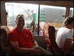 My Massai Friend through the window