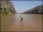 Hide in the river .. watch out for crocs!