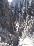 Climbing out!