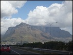 Table mountain from the car