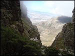 The hike through the rocks on my way down!
