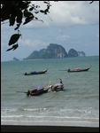 A view from the beach at Ao Nang